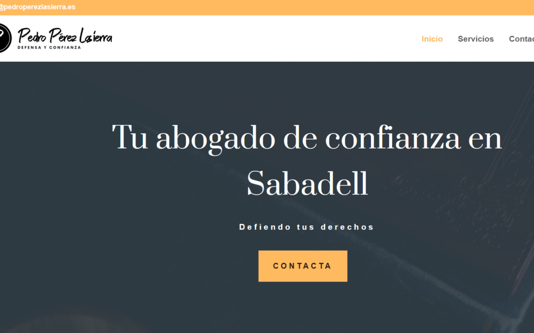 Caso de éxito Kit Digital: Web profesional para el abogado Pedro Pérez Lasierra